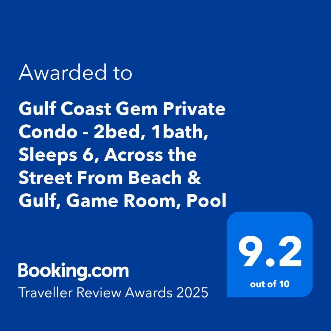 Gulf Coast Gem Private Condo - 2Bed, 1Bath, Sleeps 6, Across The Street From Beach & Gulf, Game Room, Pool Клірвотер-Біч Екстер'єр фото